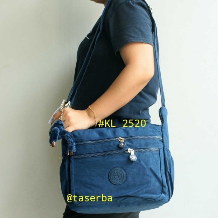 Promo Messenger Bag Selempang Women Original Kipling KL 2521 Tas Bahu wanita - KL 2525 Navy Murah Te