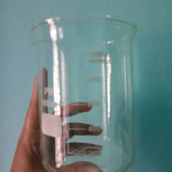 BEAKER GLASS 1000ML RRC / GELAS UKUR KIMIA 1 LITER RRC