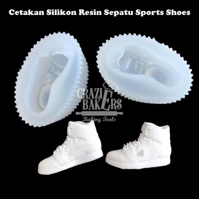 Cetakan Silikon Resin Sepatu Sports Shoes (2 pcs/ set)