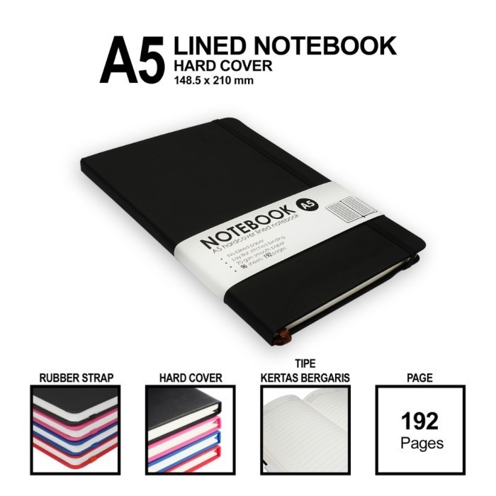 

Cantik Note Book Notebook Buku Journal Catatan Ukuran A5 Hardcover Berkualitas