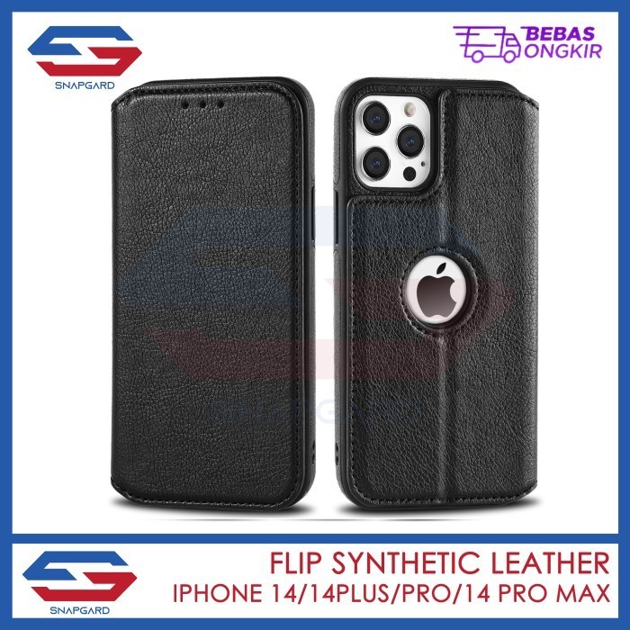 Snapgard Flip Leather Case 14 Pro Max Case 14 Plus
