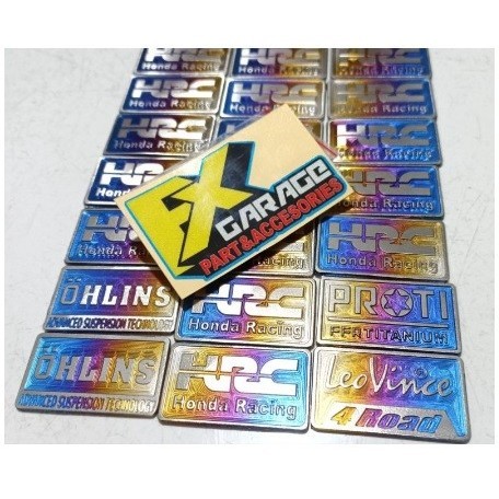 emblem HRC titanium untuk cover sensor vario