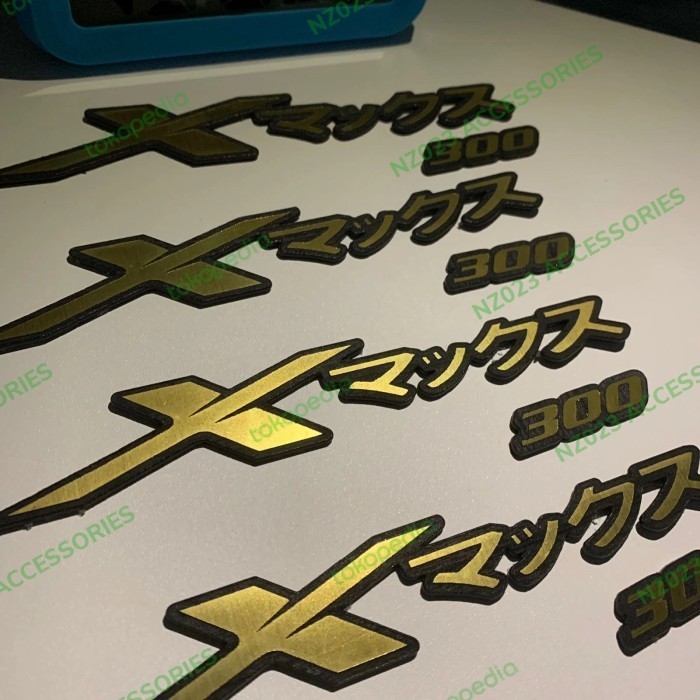 EMBLEM LOGO YAMAHA XMAX 300 JAPAN X-MAX GOLD PLATE