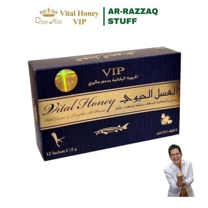 

Madu Vital Honey VIP Original 1 Box 12 Sachet Asli Dari Malaysia