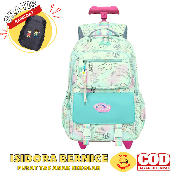 Baru Trolley Tas Anak Tas Koper Anak Perempuan Remaja Bahan Halus Dan Tebal