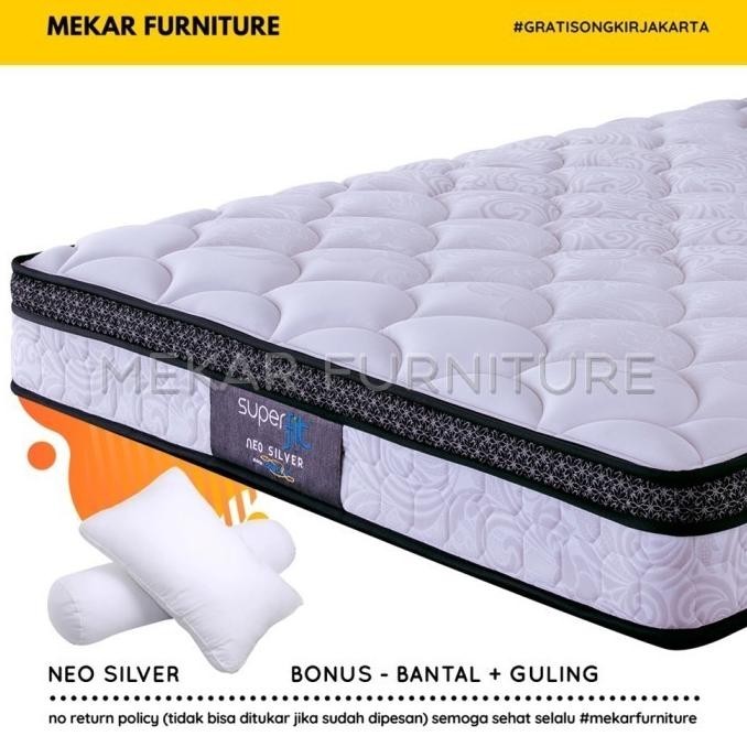 Kasur Spring Bed COMFORTA Super Fit Neo Silver - 120 X 200