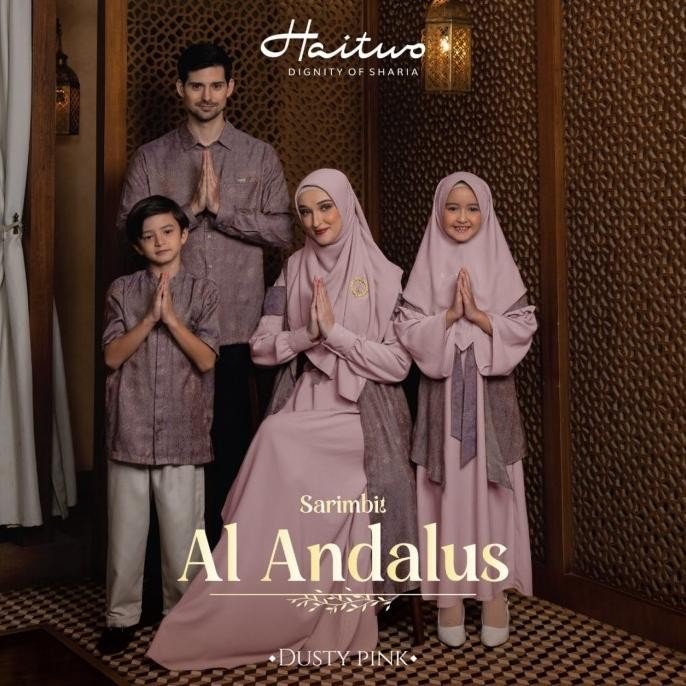 Best Seller Sarimbit Haitwo Al Andalus Dusty Pink Berkualitas