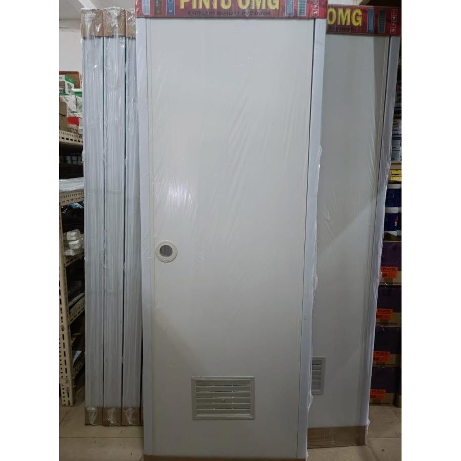 Pintu Kamar Mandi PVC Pintu PVC Polos Pintu WC Plastik PVC