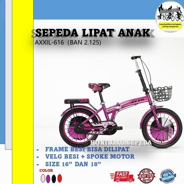SEPEDA LIPAT ANAK 16" - 18" AXXIL 616 584 MODEL TERBARU