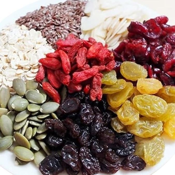 

Healthy Granola Combi B-500Gr(Oat,Raisin,Almond,Cranberry, Gojiberry)