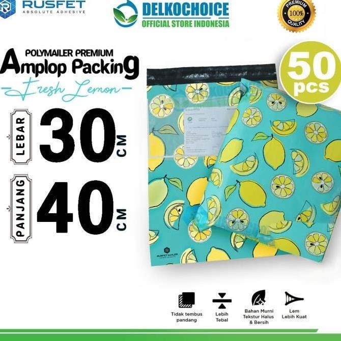 

Polymailer Motif Fresh Lemon 30X40 Amplop Plastik Packing Premium Pack