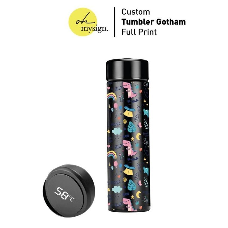 

Oh My Sign Tumbler Termos LED Custom Print Nama Botol Minum Gotham