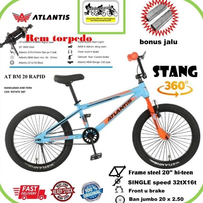 Sepeda BMX 20" Atlantis Torpedo (Coaster Hub)