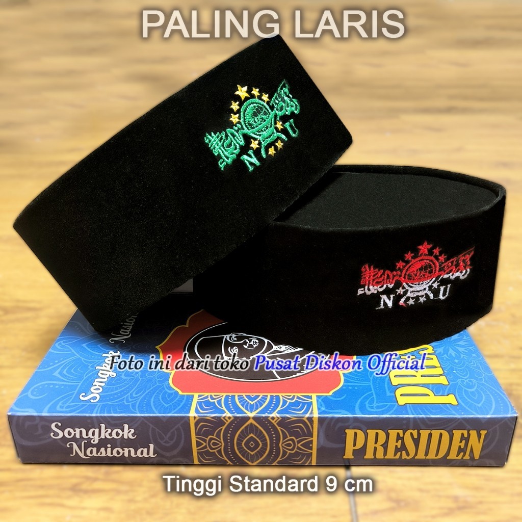 Peci Sholawat Az Zahir Songkok Warna Hitam Premium Bapak Rahmat Haji Wali Songo Santri Salafi Laki G