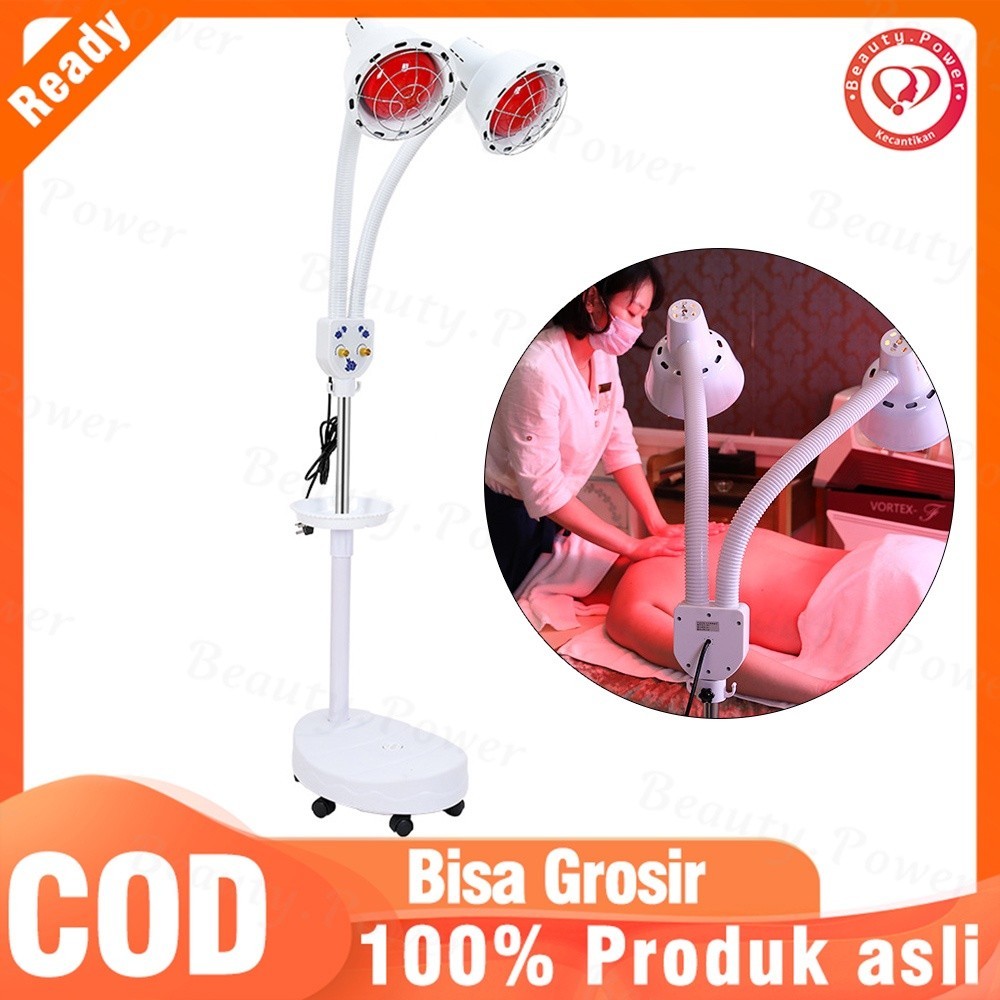 Lampu Fisioterapi Inframerah Kepala Ganda Alat Fisioterapi Lampu Terapi Sinar Infra Red Infrares