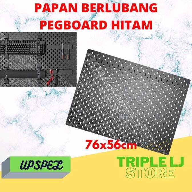 

Papan Berlubang Dengan Gantungan Pegboard Hitam 76X56Cm Upspl