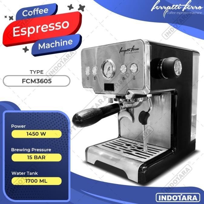 Ferratti Ferro Espresso Machine FCM3605