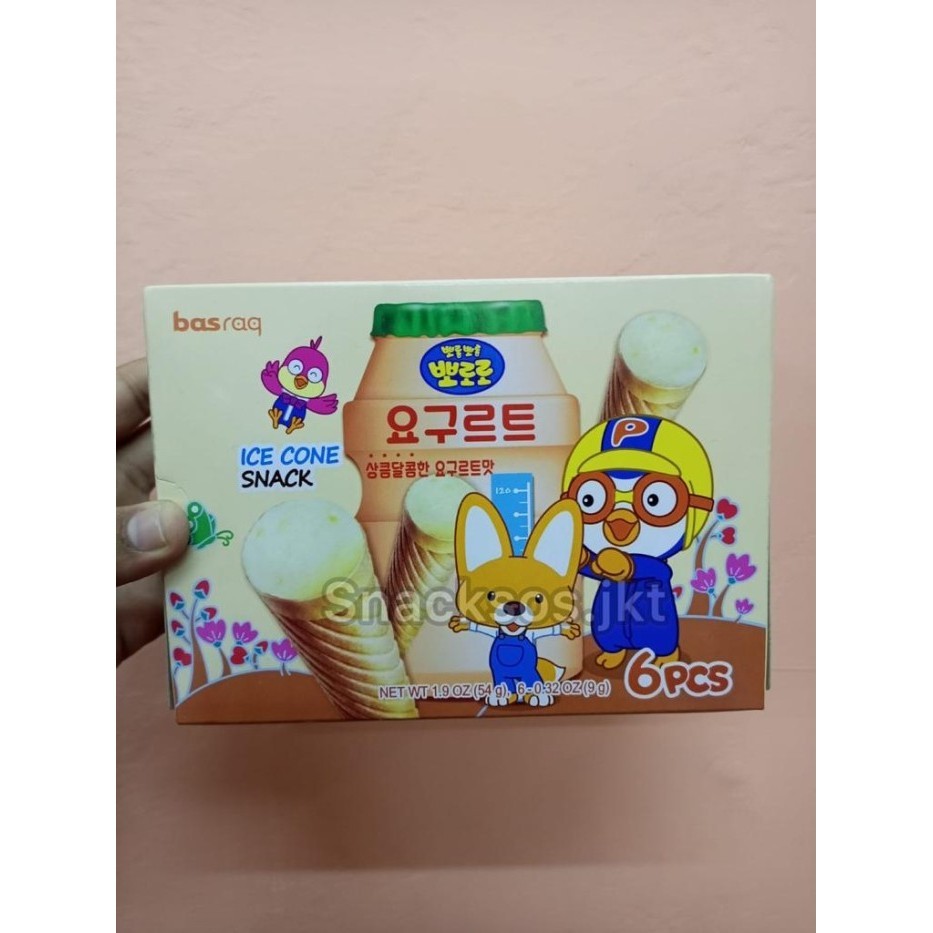 

Pororo Ice Cone Snack Yuzu / Banana / Yogurt Yakult - Korea 54Gr