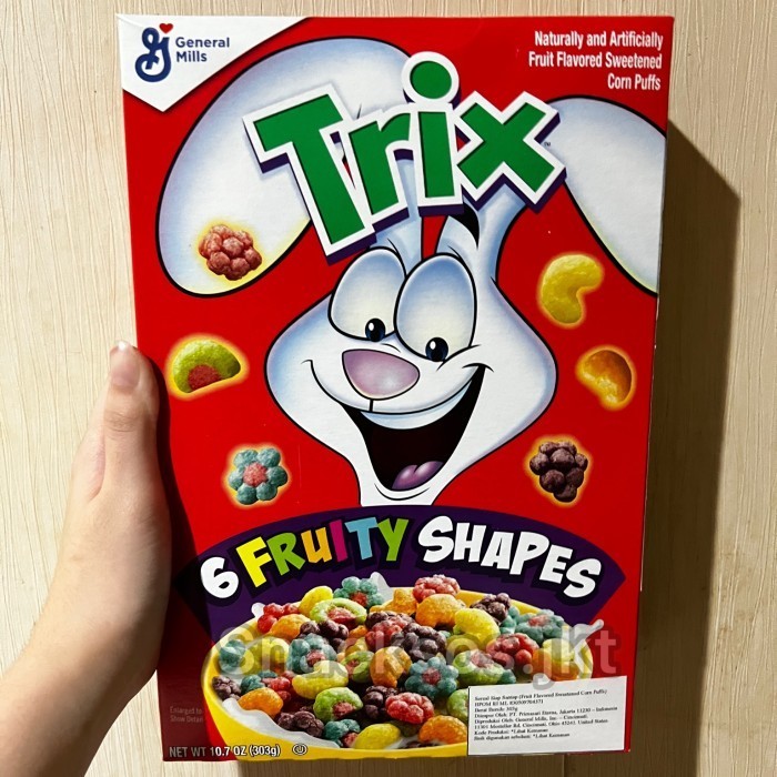 

General Mills Trix 6 Fruity Shapes Sweetened Corn Puffs Cereal Sereal