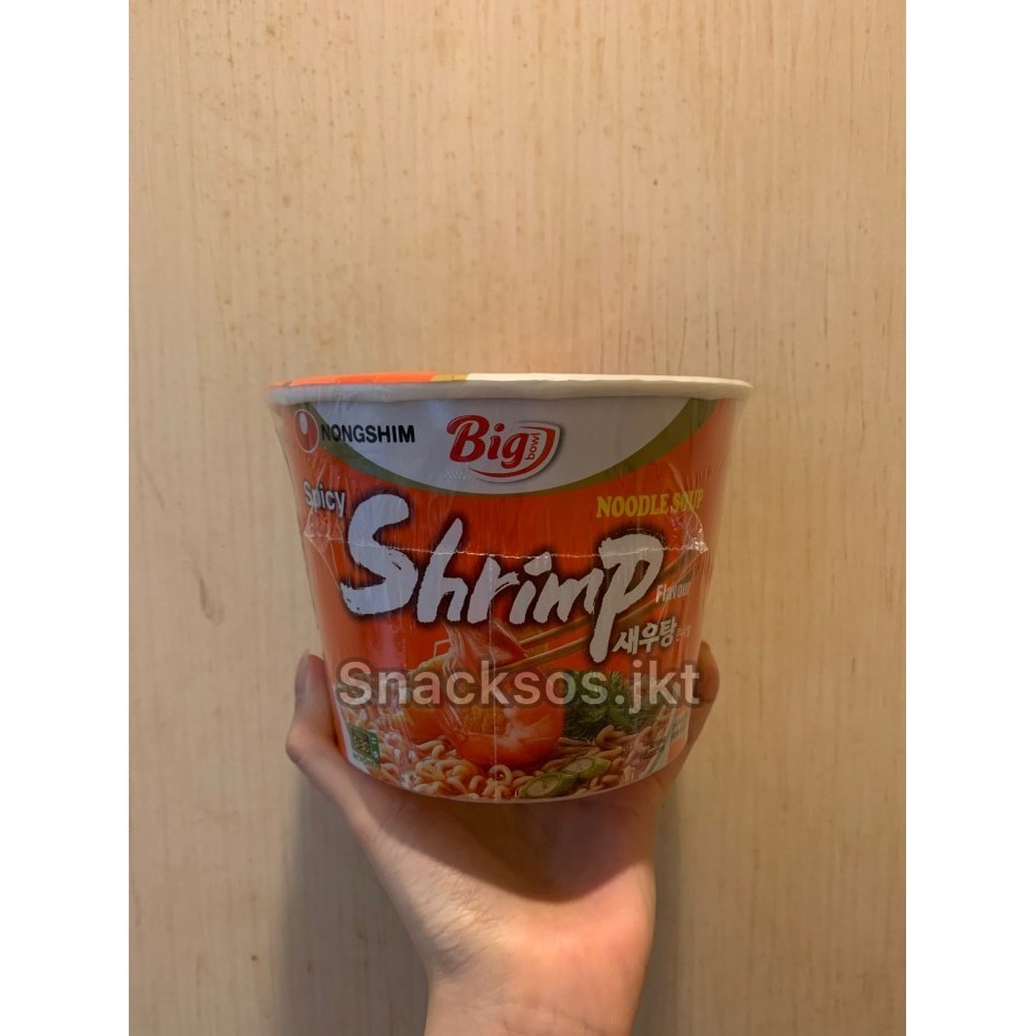 

Nongshim Big Bowl Tempura Udon / Nongshim Big Bowl Noodle Spicy Shrimp