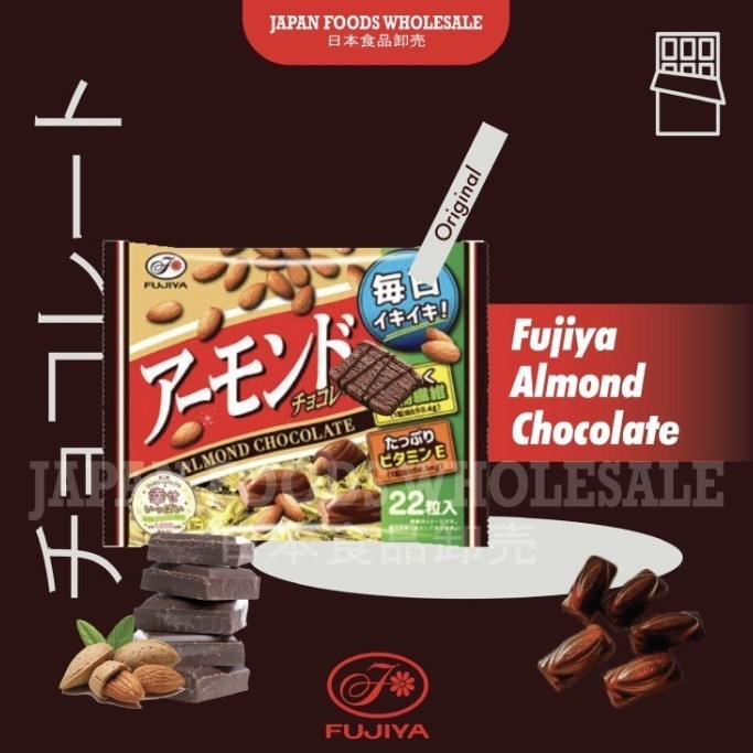 

Fujiya Almond Chocolate 111Gr / Coklat Jepang /Coklat Impor