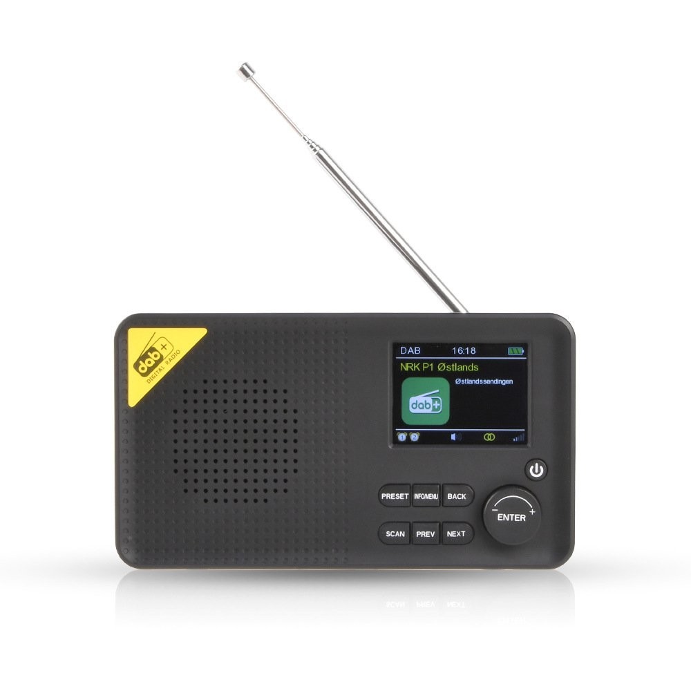 Layar LCD BaruFMPengeras Suara Bluetooth RadioDAB+Fm Pencarian Otomatis Eksternal Portabel
