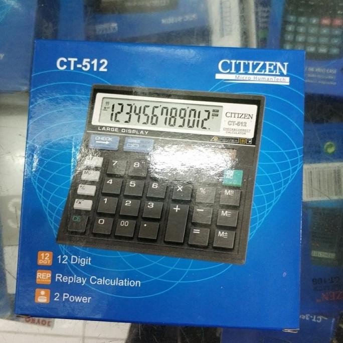 

Baru calculator citizen ct 512, 12 digit