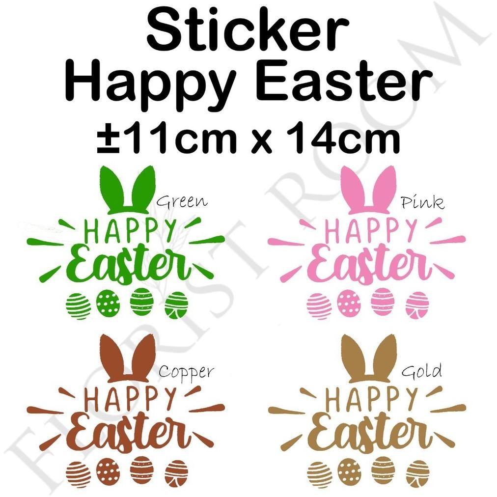 

CR - Sticker Happy Easter - hadiah paskah - Cutting Sticker - Balloon PVC TERLARIS