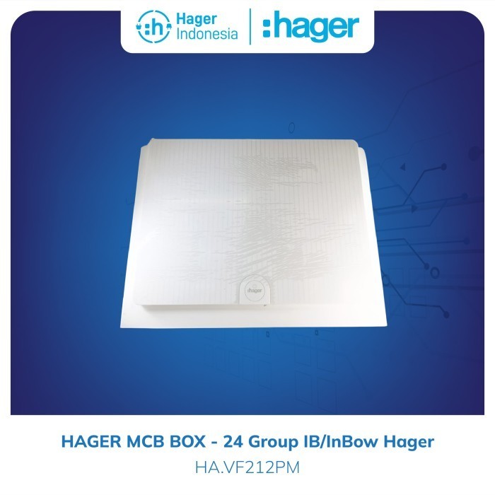 Hager box mcb 24 Group Inbow Plain - VF212PM