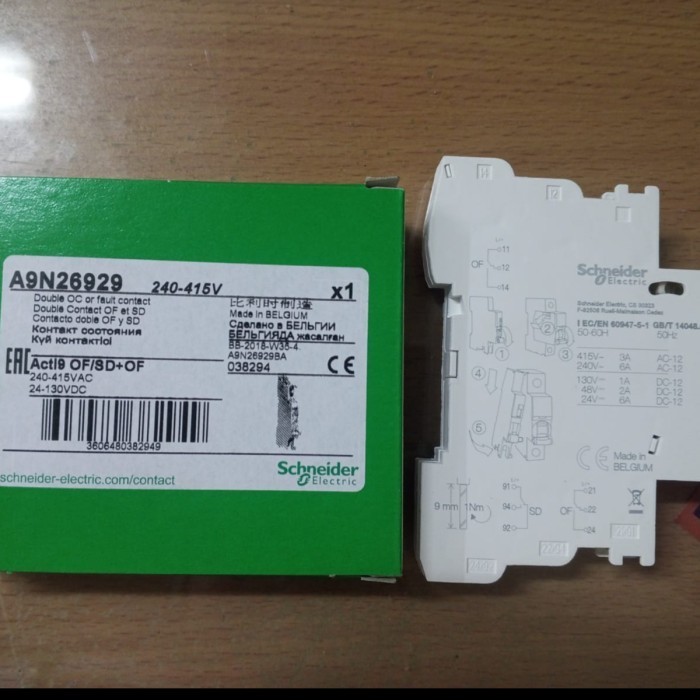 AUXILIARY Kontak Bantu Mcb A9N26929 Schneider