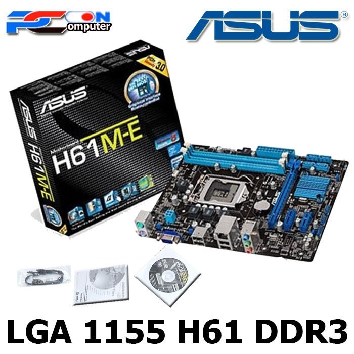 Terlaris Mobo Motherboard Intel Lga 1155 H61New Baru