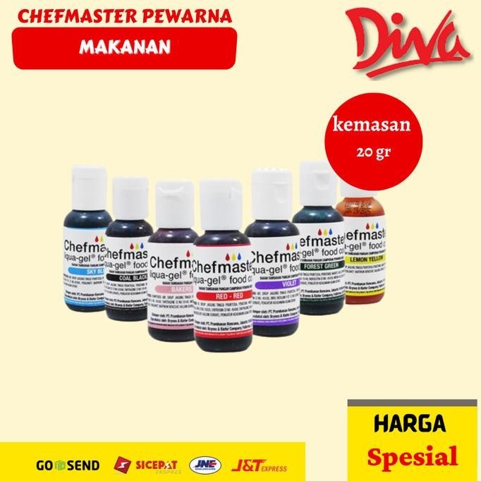 

>>>>>] PEWARNA MAKANAN CHEFMASTER 20 ML / FOOD COLORING ALL WARNA 1 PCS
