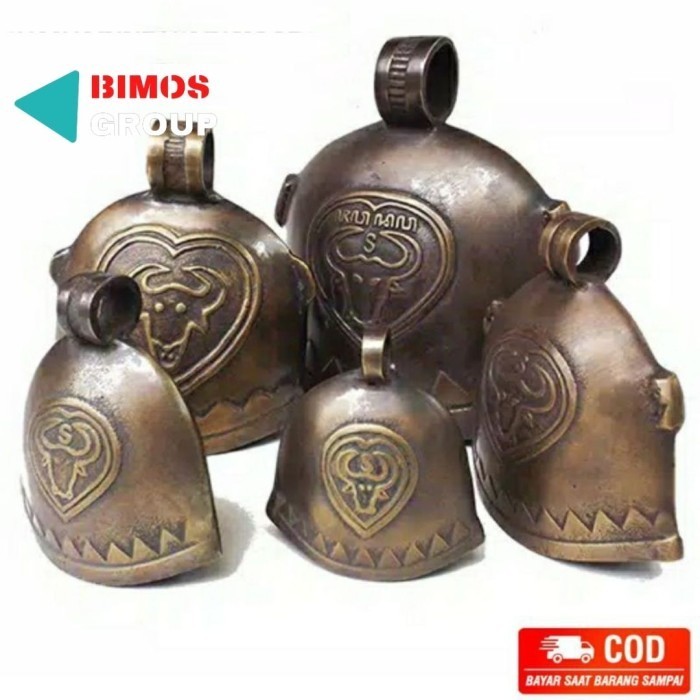 New Bel Pintu Rumah Lonceng Pintu Kluntung Sapi Klintingan Kuningan Antik