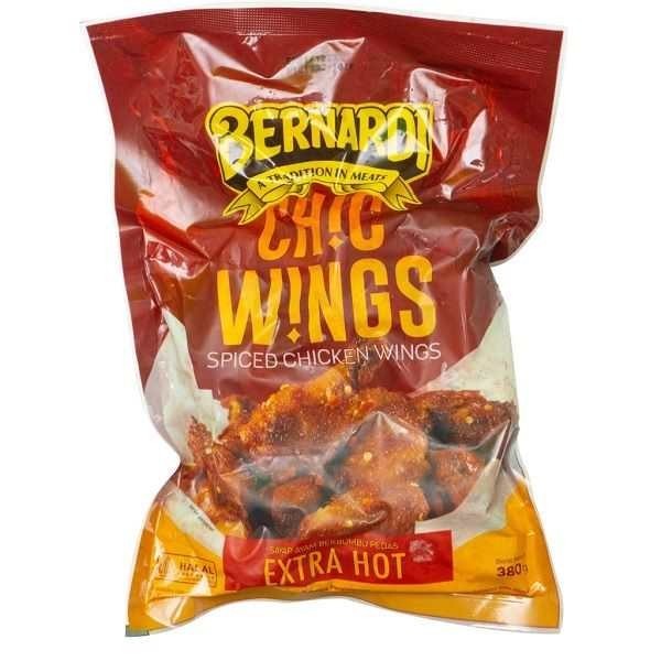 

BERNARDI EXTRA HOT SPICY CHICKEN WINGS 380G