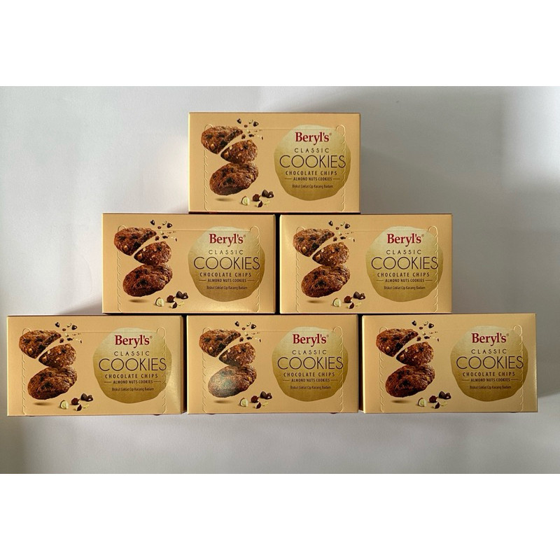 

beryls classic cookies chocolate chips almond nuts cookies