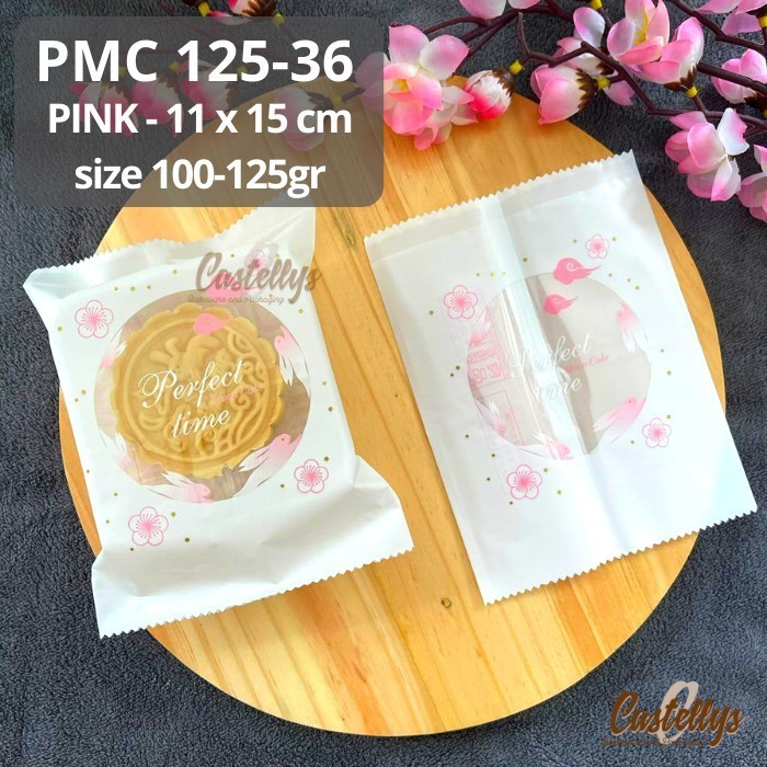 

hanya disini] Plastik Mooncake 100gr - 125gr PMC 125-36 Pink Snowskin Pia Mochi Kue