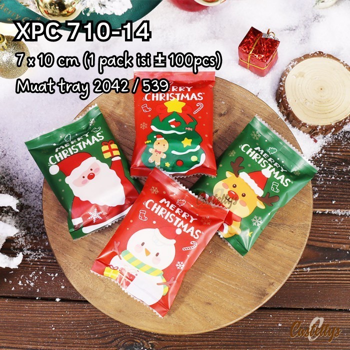 

favorit] Plastik Cookies Natal XPC 710-14 Kue Kering Nastar Nougat Christmas