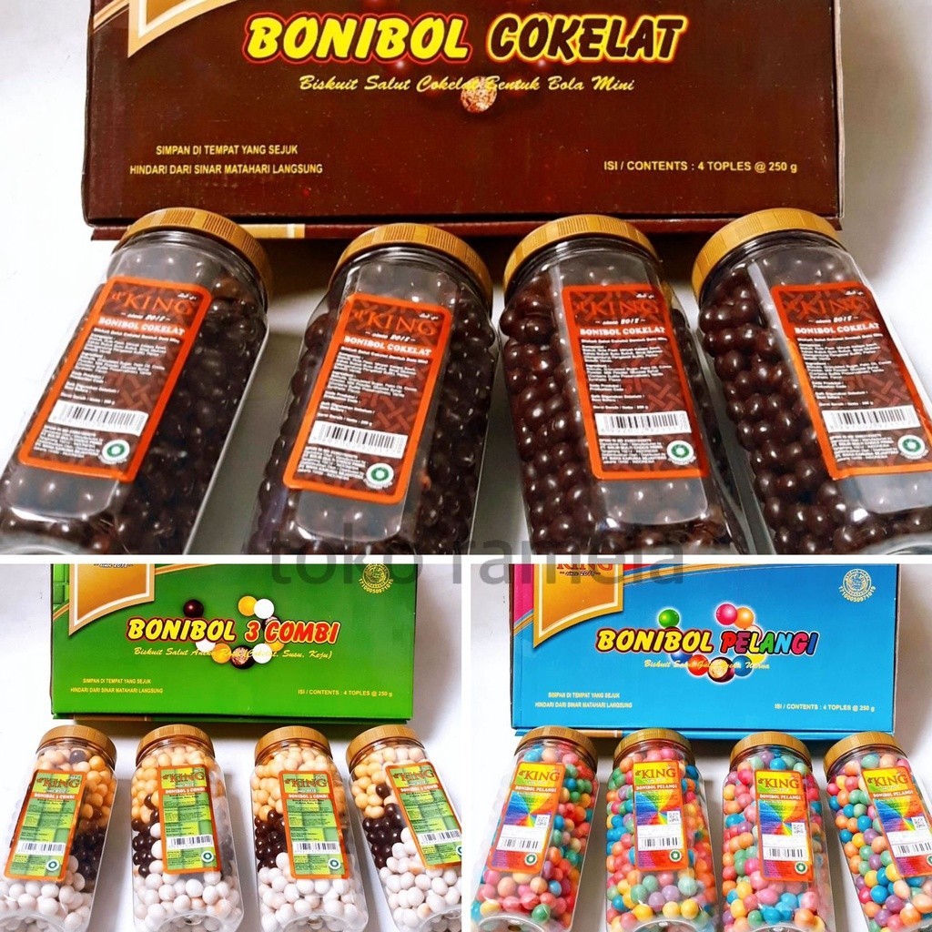 

Coklat Bonibol Kemasan Dus Isi 4 Toples ( Dus ) - Paket Lebaran - Kue Lebaran -