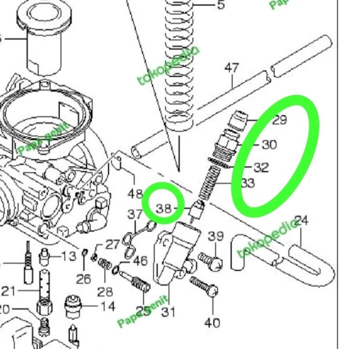 Garansi choke karet rmh kabel choke oring per choke skywave spin hayate ori
