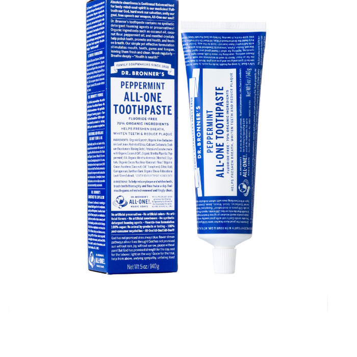 

Dr Bronner Toothpaste Peppermint 140G 094