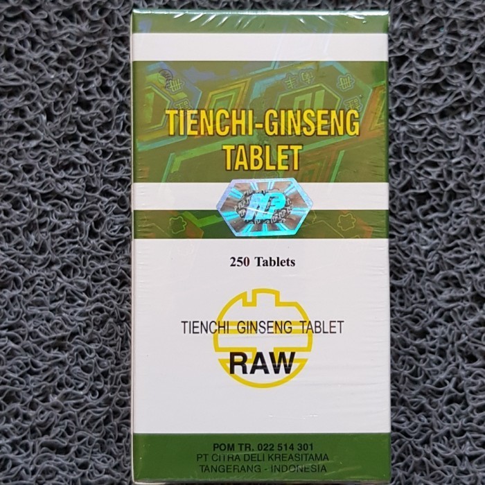 

Tienchi Gingseng Tablet Raw 250'S (Citra Deli)