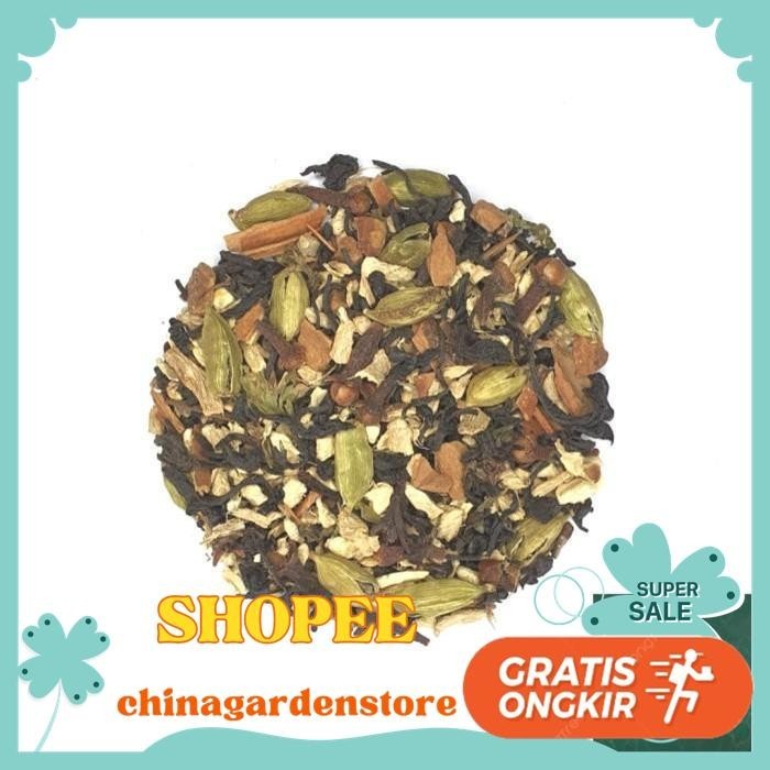 

MASALA CHAI TEA BLEND (TANPA STEVIA) - BLACK TEA WITH SPICES 60 GRAM PRODUK TERBAIK