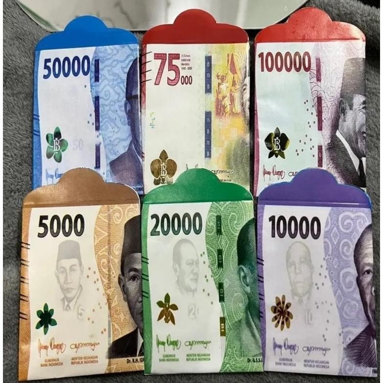

Serba Murah 10Pcs Amplop Lebaran Motif Uang / Atm Idul Fitri Termurah Limited