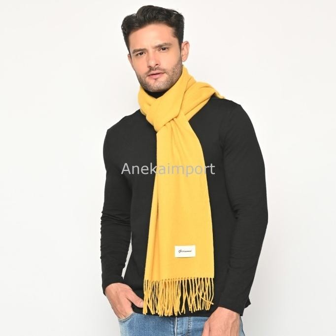 Syal Musim Dingin Wool Extra Tebal, Syal Musim Dingin, Syal Pria