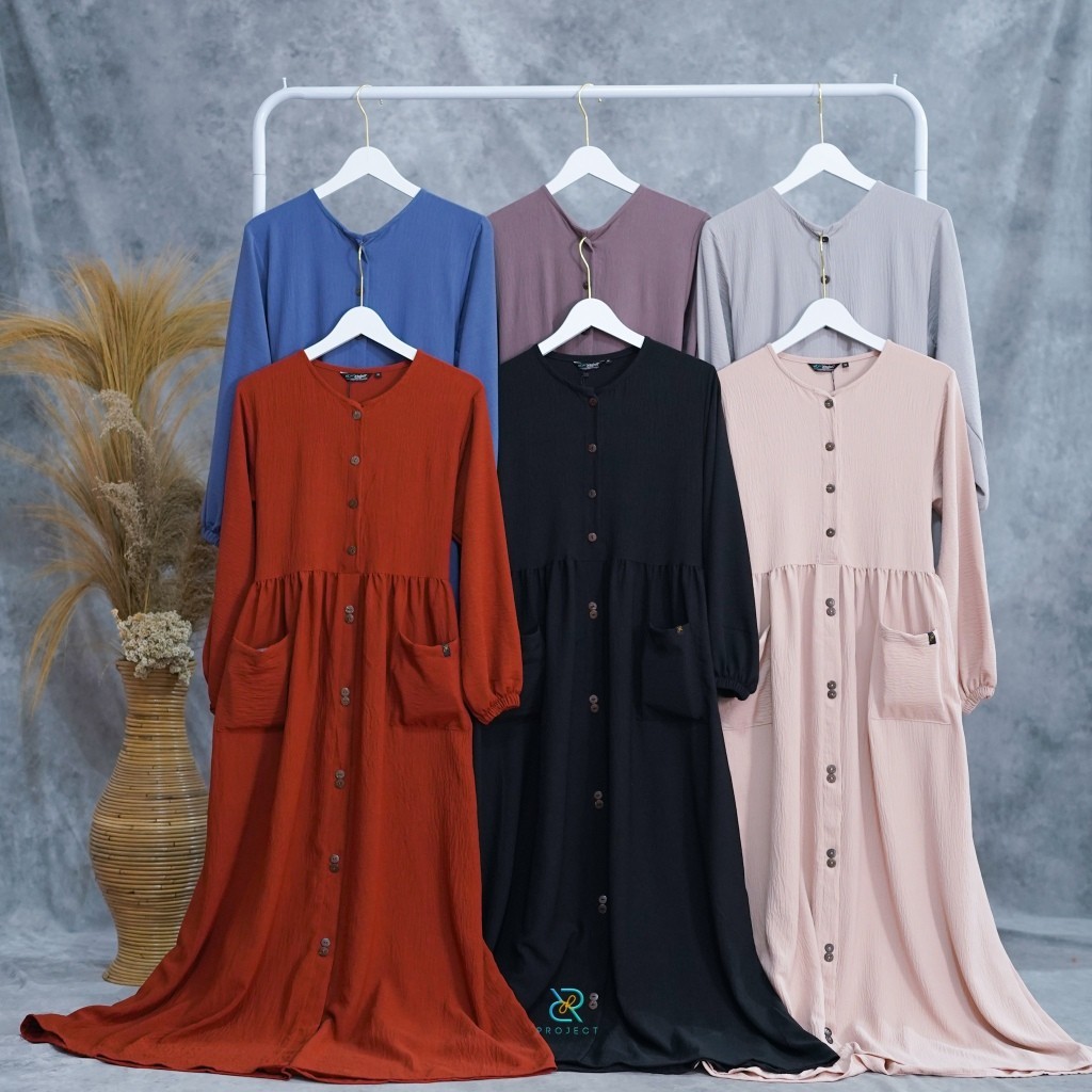 Promo Mega Sale 2.2 // D&R PROJECT - Diamond dress S M L XL fashion muslim kekinian GAMIS REMAJA