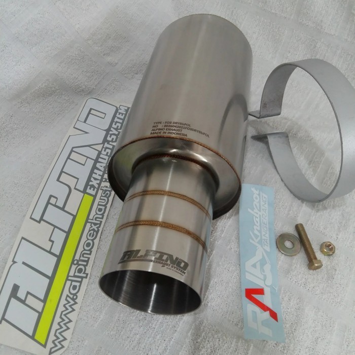 Knalpot mobil Alpino F03 baby suara kering