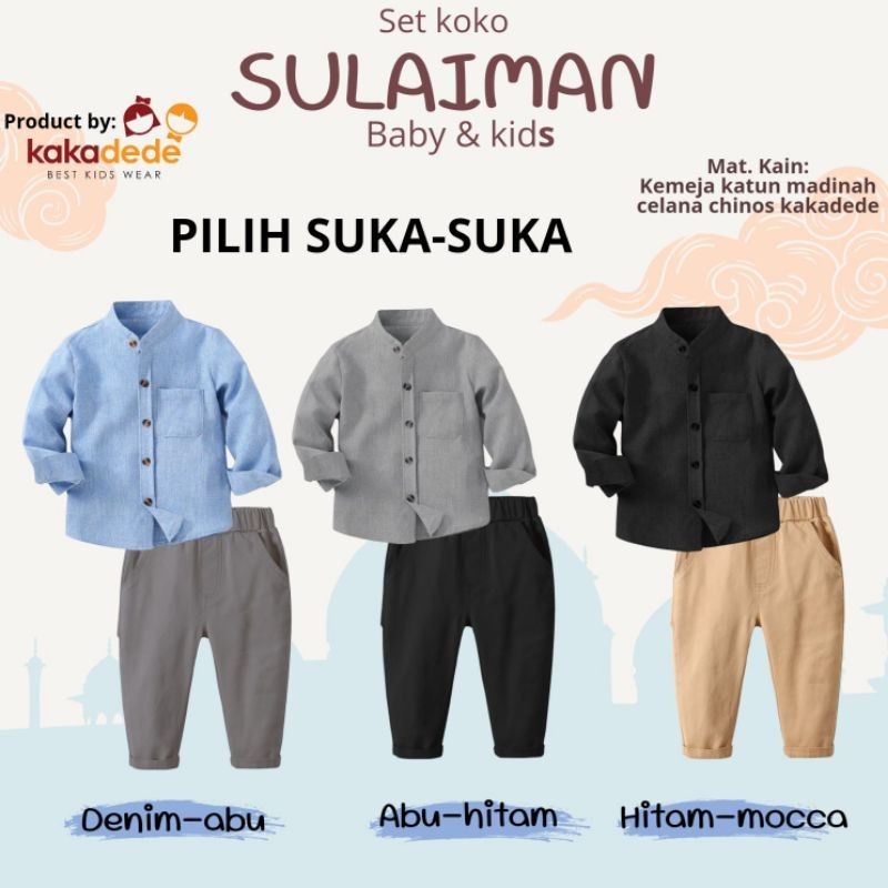Set Koko Balita Sulaiman Set By Kakadede Kidswear