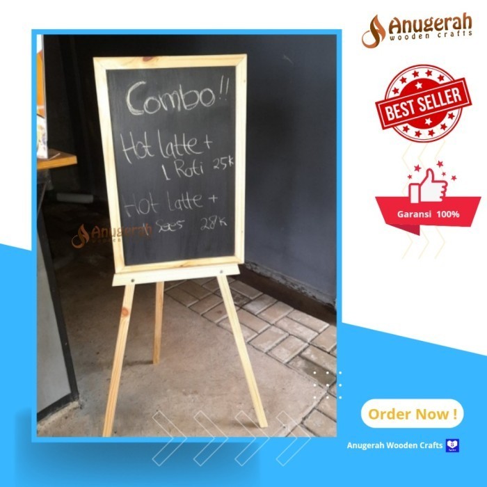 

Ready Jual Papan Tulis Kapur Murah Standing 40*60cm