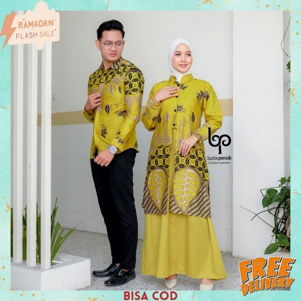 Gamis Couple Pasangan Terbaru 2024 Lebaran Cauple Ramadhan Dress Setelan Suami Istri Kapel Muslim Ay