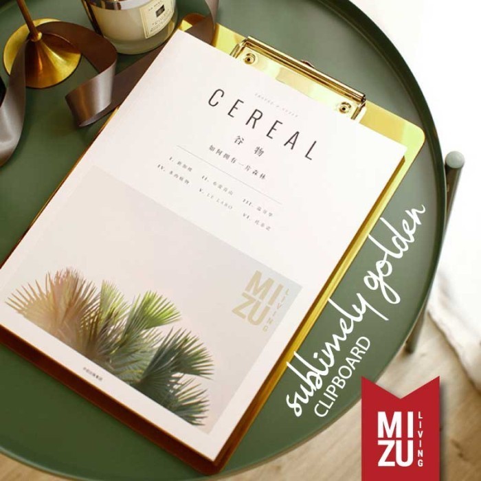 

Ready SUBLIMELY GOLDEN CLIPBOARD Papan Jalan Alas Ujian Emas